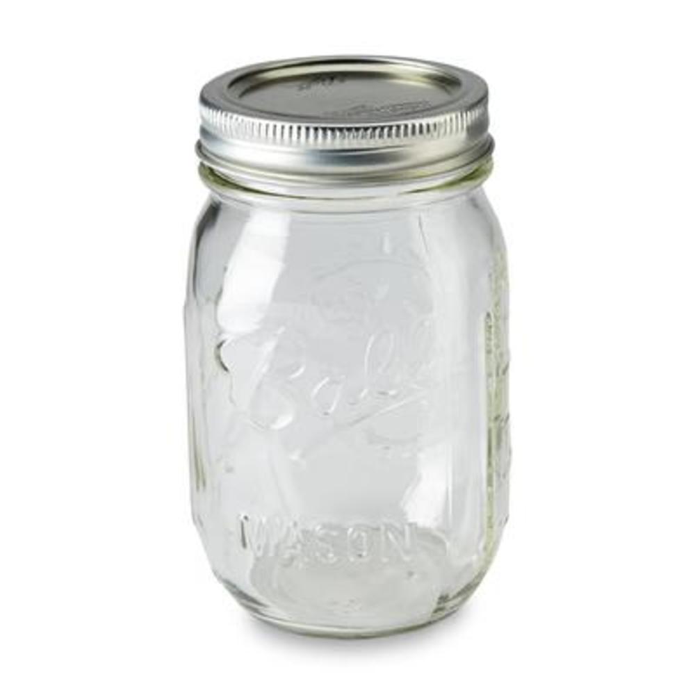 Ball Mason Jars, Regular Mouth, Pint (16 oz), 12 jars