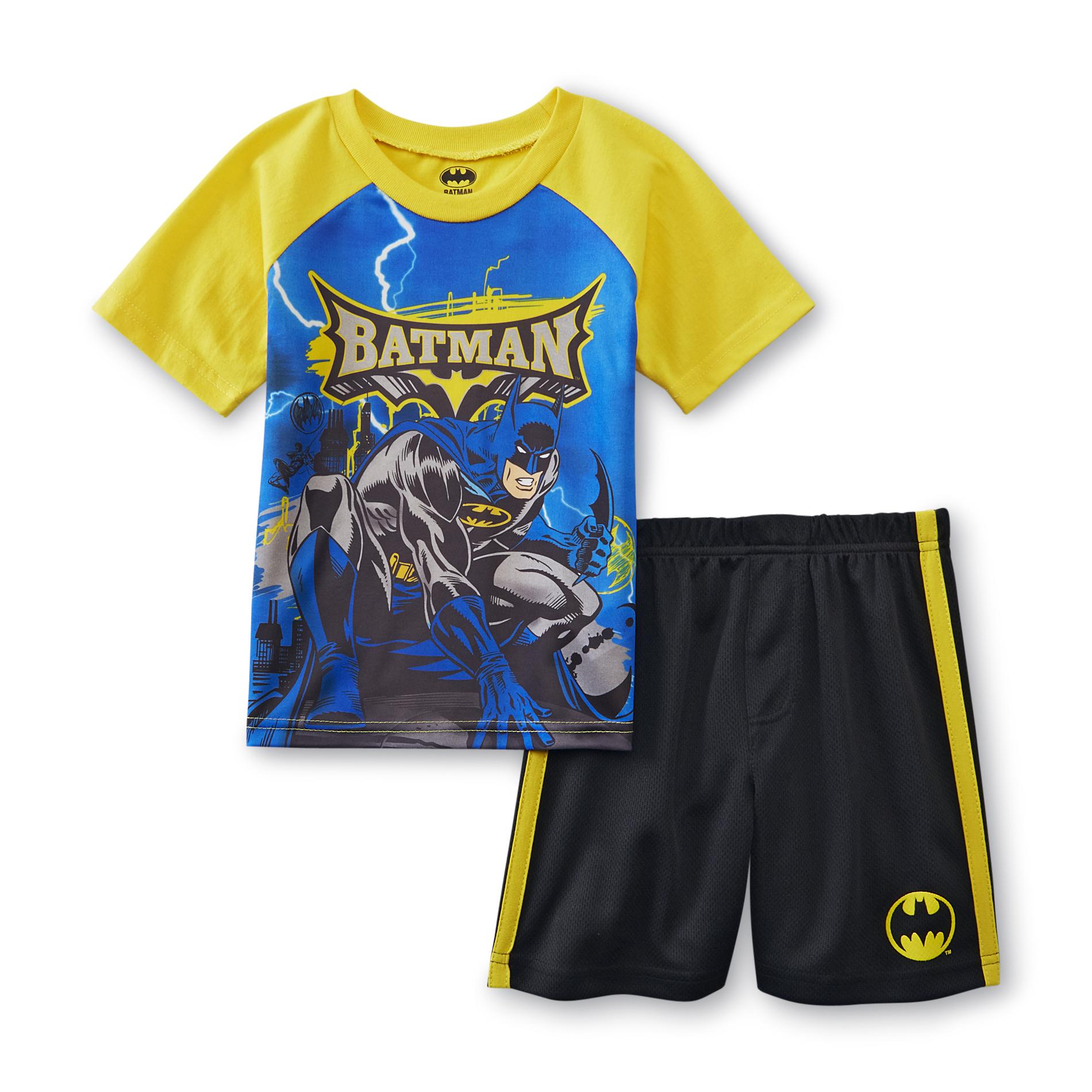 DC Comics Batman Toddler Boy's Graphic T-Shirt & Shorts