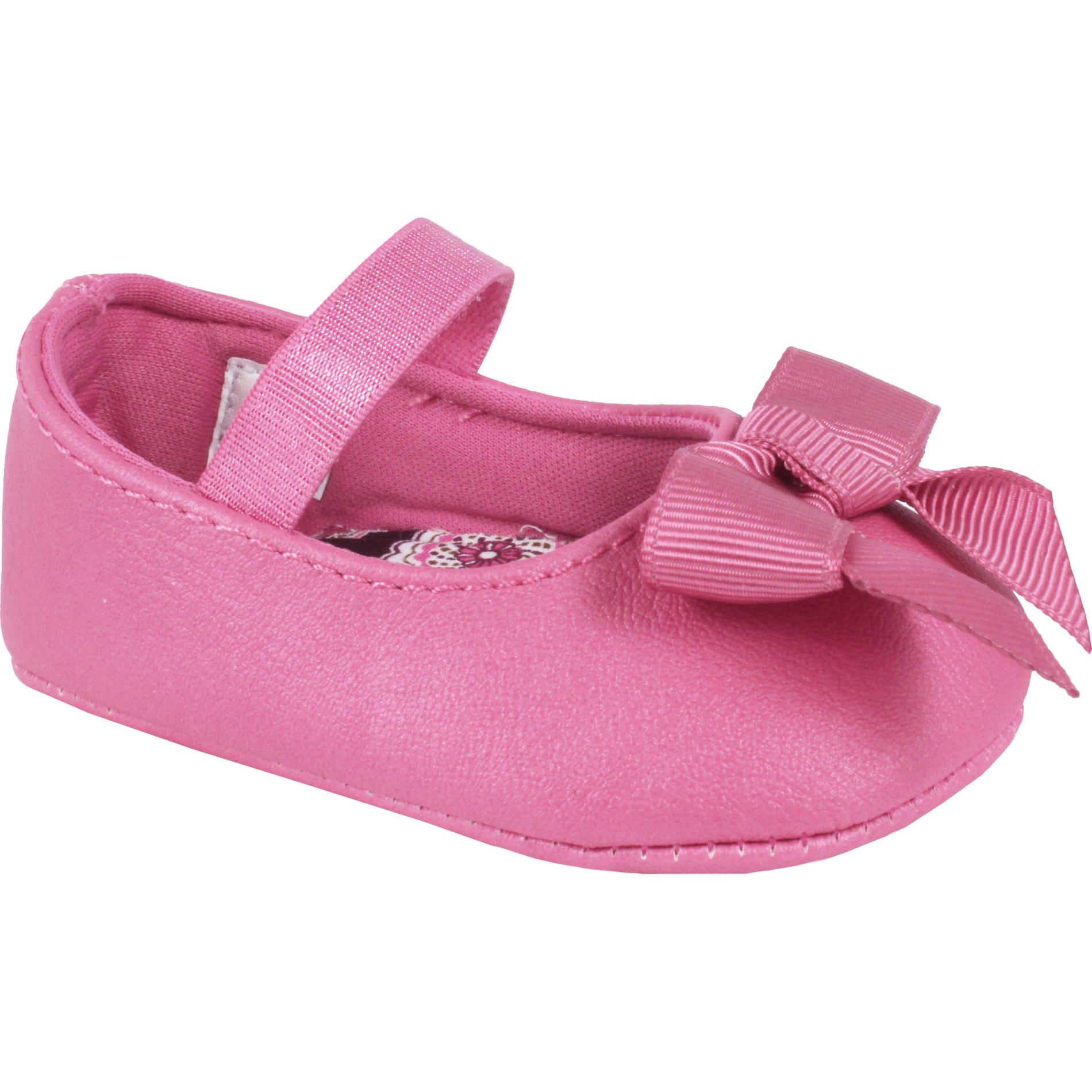 Little Wonders Baby Girl's Fuchsia Mary Jane Shoe