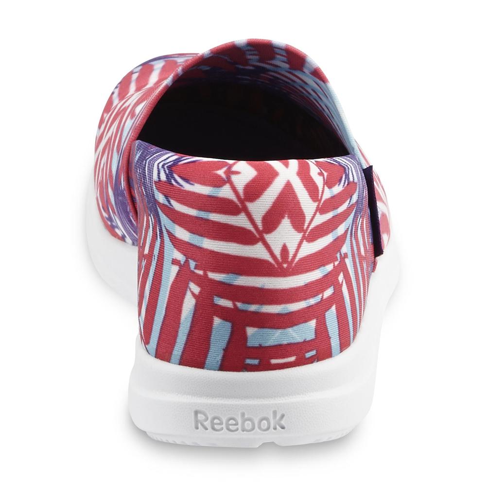 Reebok Women's Skyscape Harmony Pink/Palm-Print Slip-On Shoe