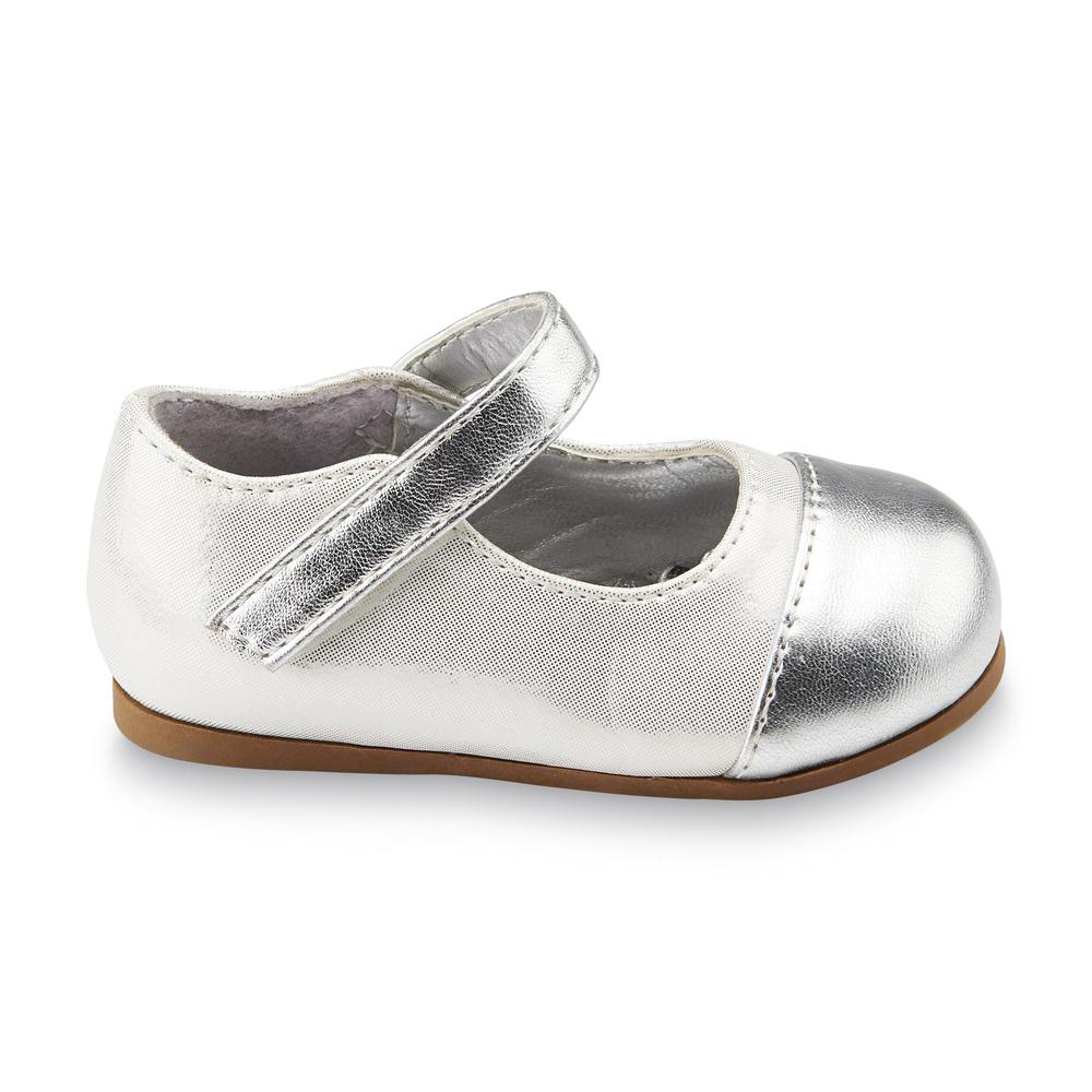 Josmo Baby Girl's Hazel Silver Mary Jane Dress Shoe