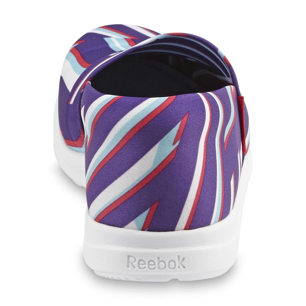Reebok Women's Skyscape Harmony Purple/Striped Slip-On Shoe