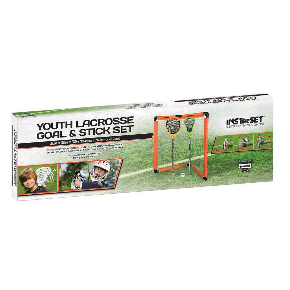 Franklin Sports Youth Lacrosse Goal & Stick Set