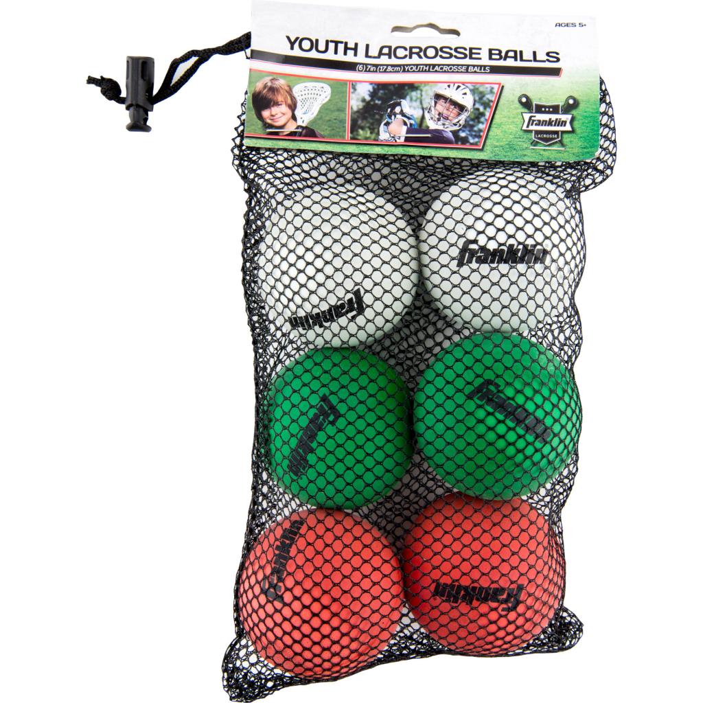 Franklin Sports Youth Lacrosse Balls-6 Pack