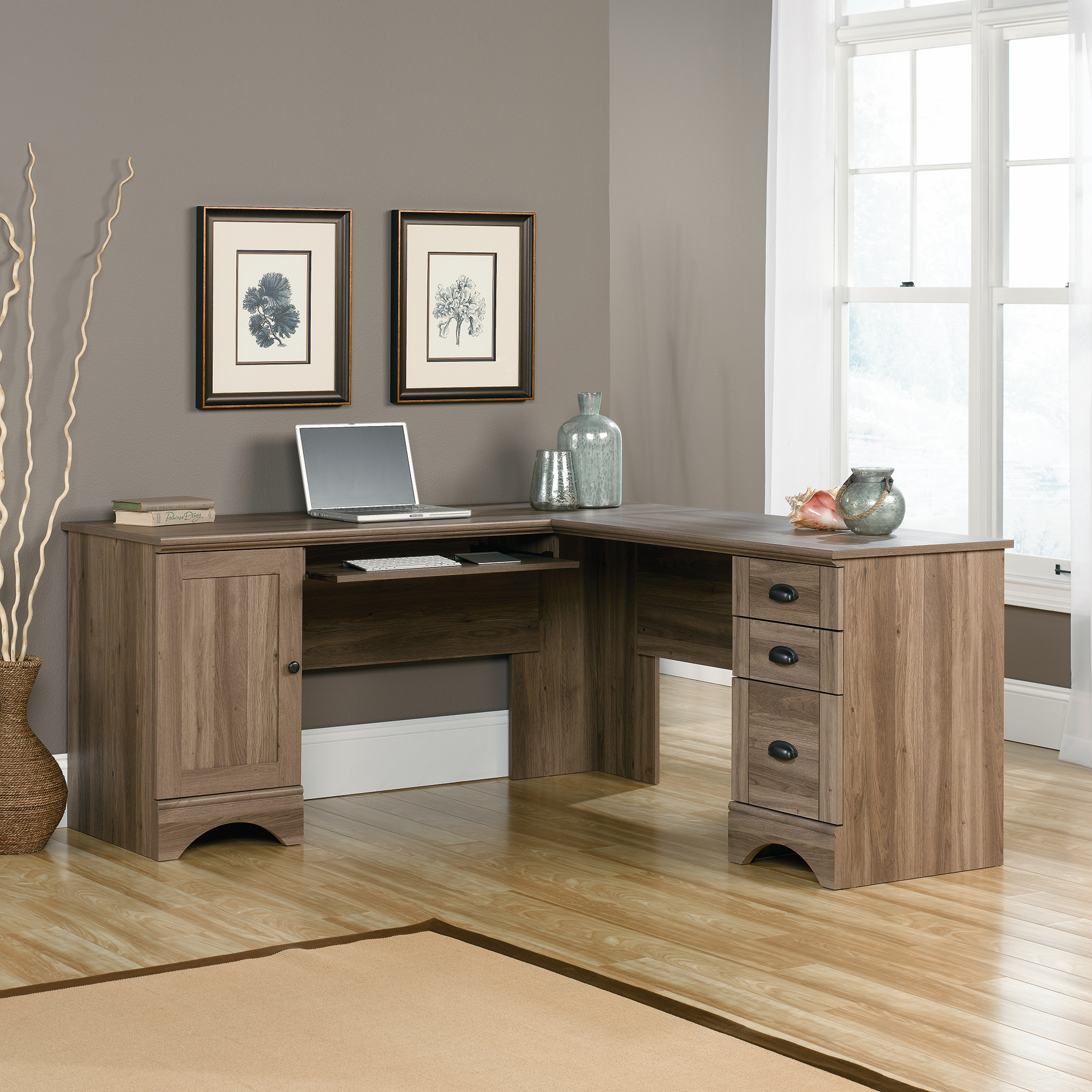 Desks Hutches L Shaped Or Corner Desk Sears