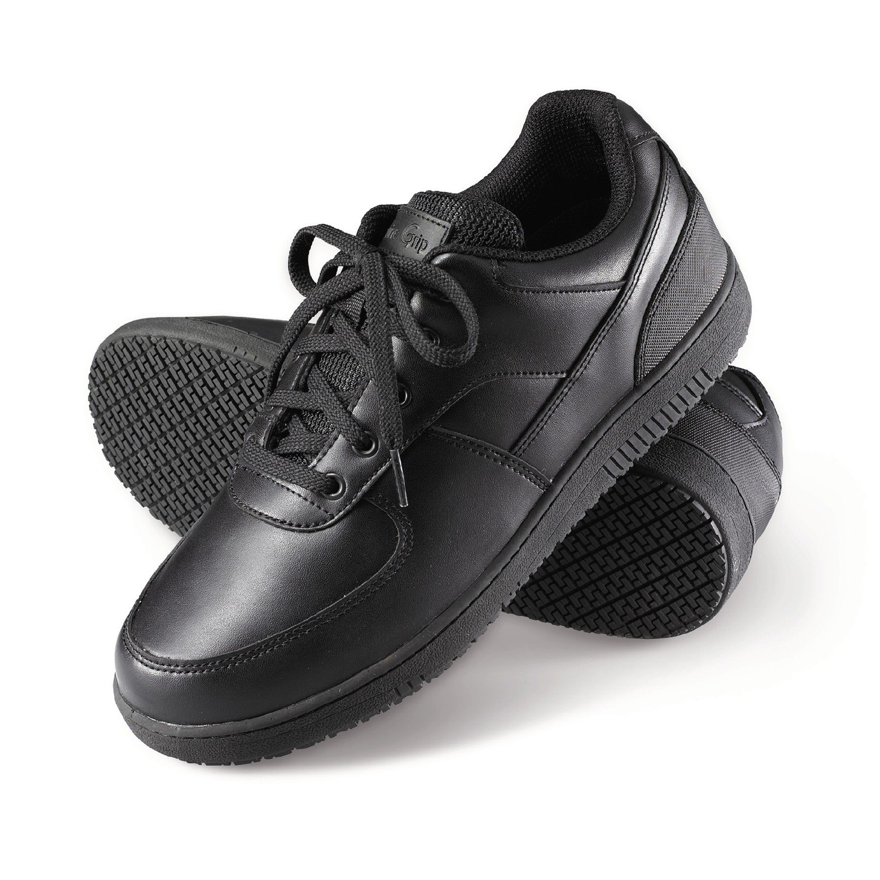Genuine Grip Women's Slip-Resistant Athletic Work Shoes #210 Black ...