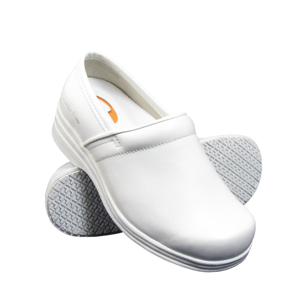 Genuine Grip Men's Slip-Resistant Mule Work Shoes #4337 - White