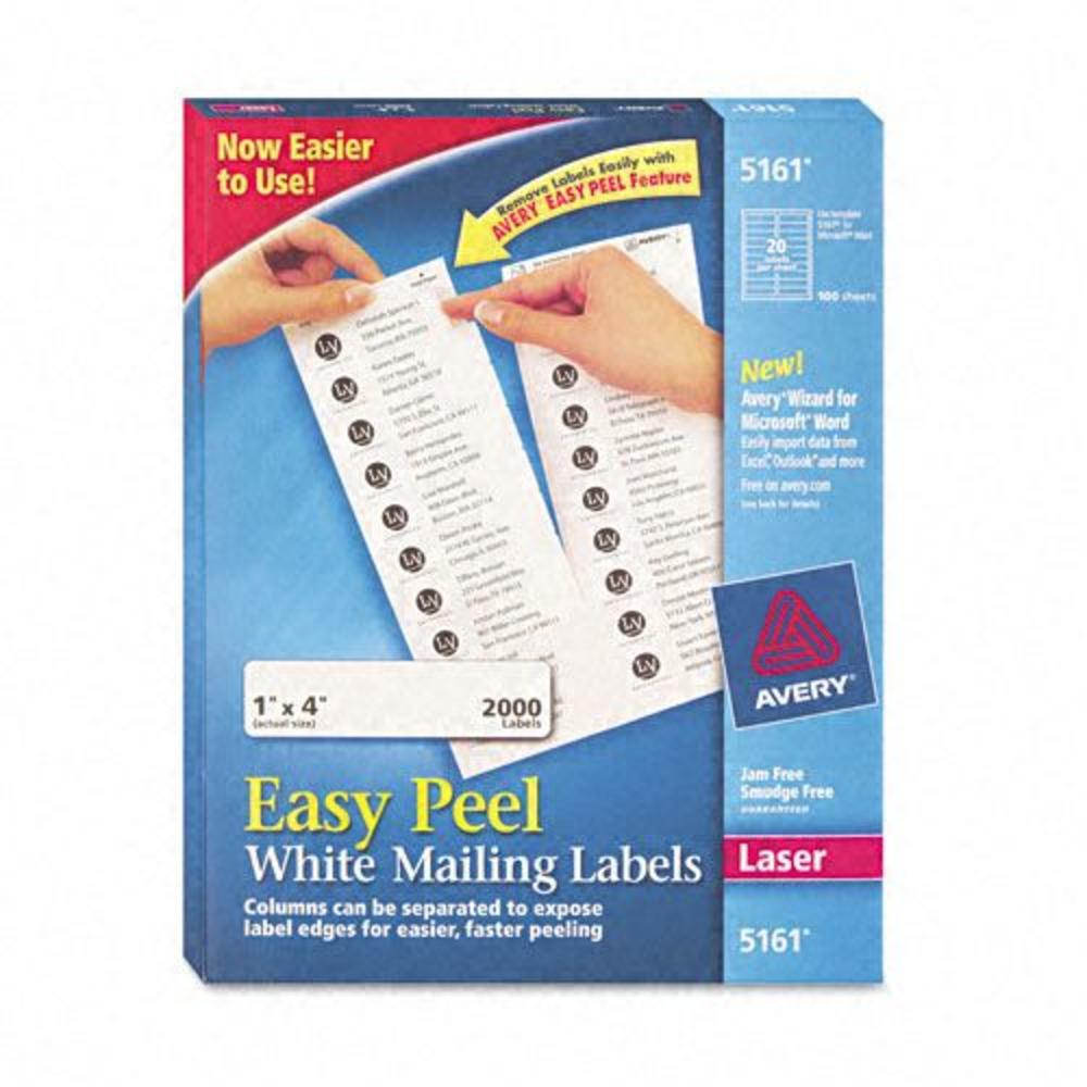 Avery AVE5161 Easy Peel Laser Mailing Labels