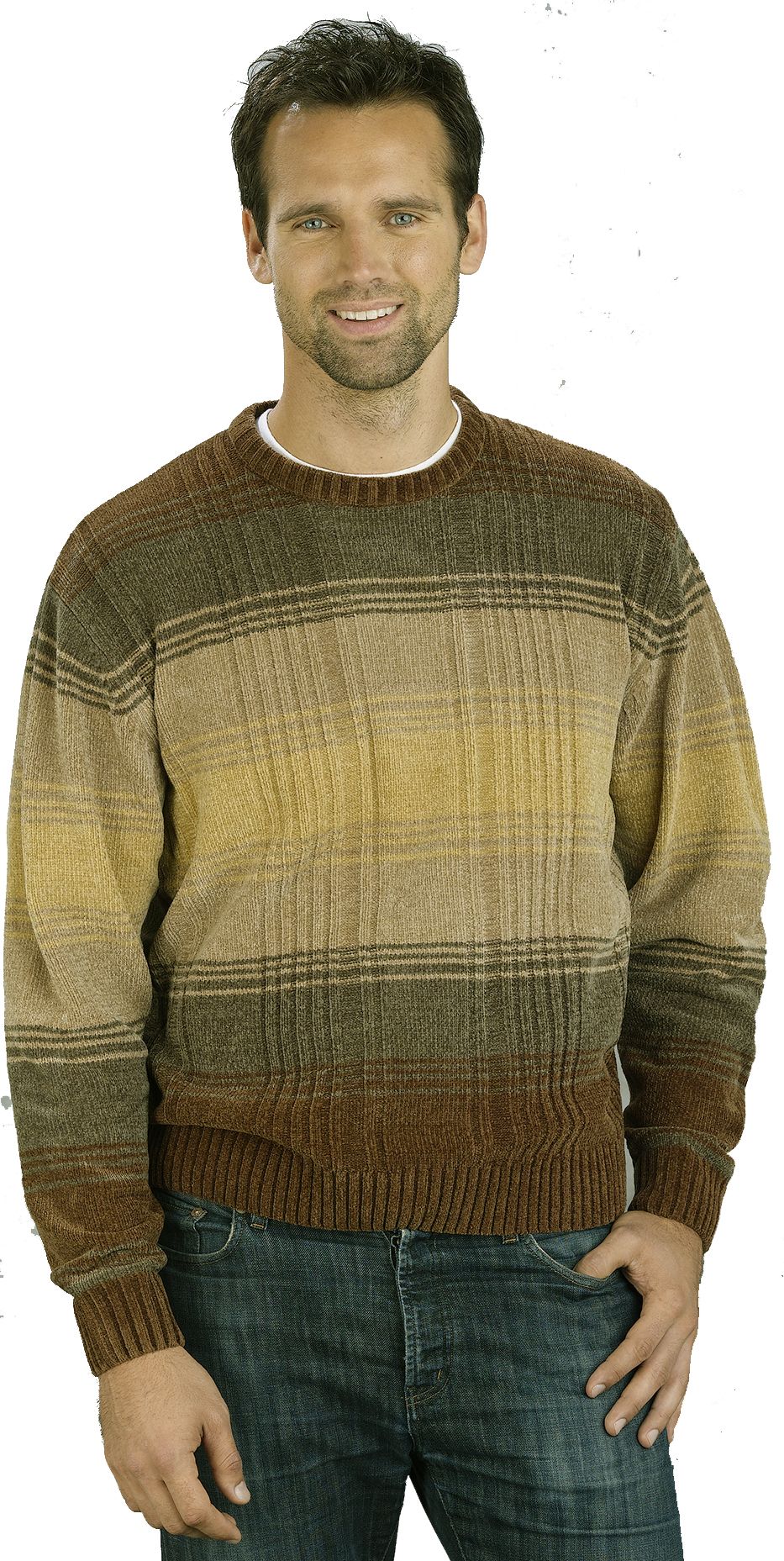 Excelled Mens Chenille Crew Neck