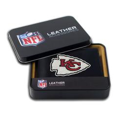 Rico 4" Black and Red NFL Kansas City Chiefs Embroidered Billfold Wallet