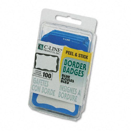 C-Line UNV39120 Self-Adhesive Border-Style Name Badges