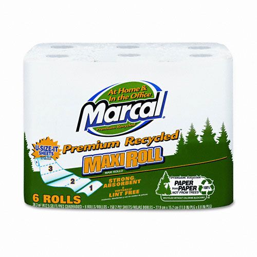 Marcal MRC6181PK Perforated Maxi Roll Towel Roll