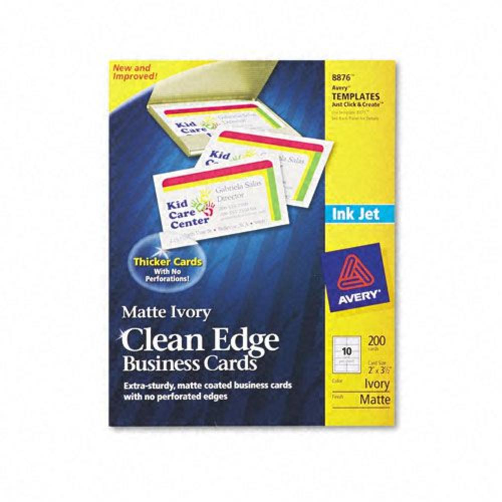 Avery AVE8876 Two-Side Clean Edge Printable Business Cards