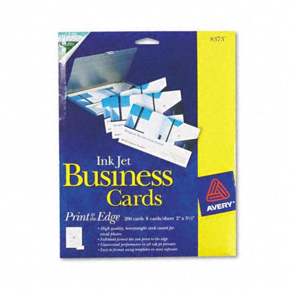 Avery AVE8373 Ink Jet Glossy Photo Quality Business Cards