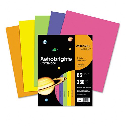 Wausau Paper WAU21004 Astrobrights&#174; Assorted Colored Cover Stock