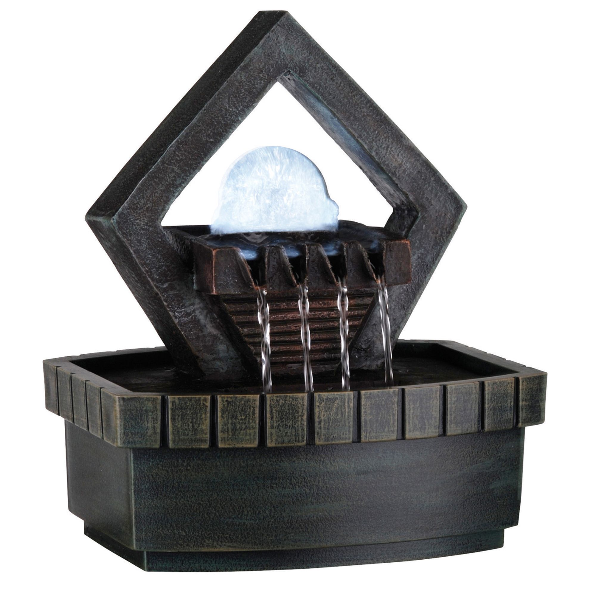 Ore 9.5" Meditation Fountain with LED Light