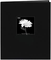 Pioneer Fabric Frame Scrapbook 8.5"X11-Black