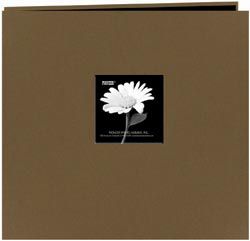 Pioneer Fabric Frame Scrapbook 12"X12-Warm Mocha