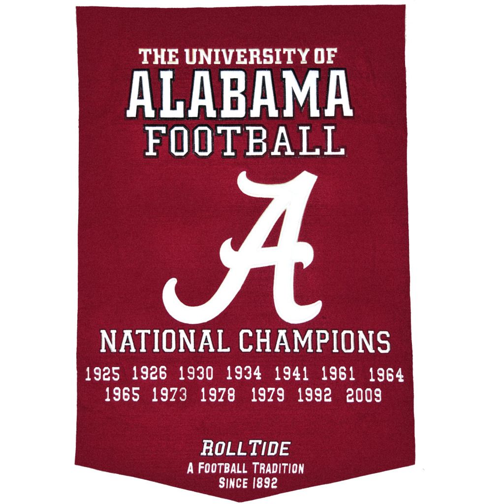 Winning Streak Alabama Crimson Tide NCAA Football Dynasty Banner