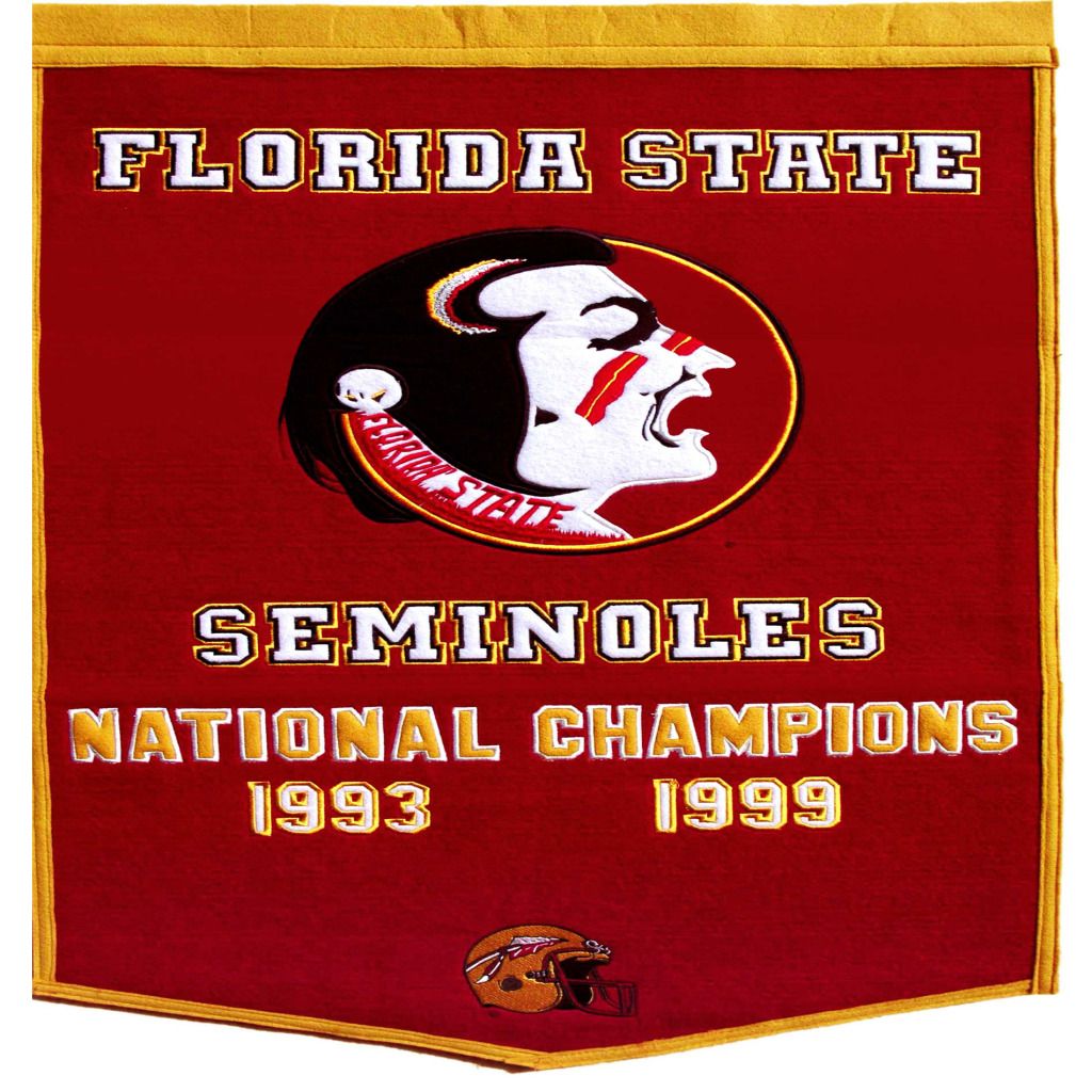 Winning Streak Florida State Seminoles NCAA Football Dynasty Banner