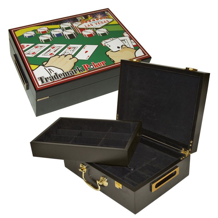 Trademark Global 500 Chip Poker Case with Full Color High Quality Graphics