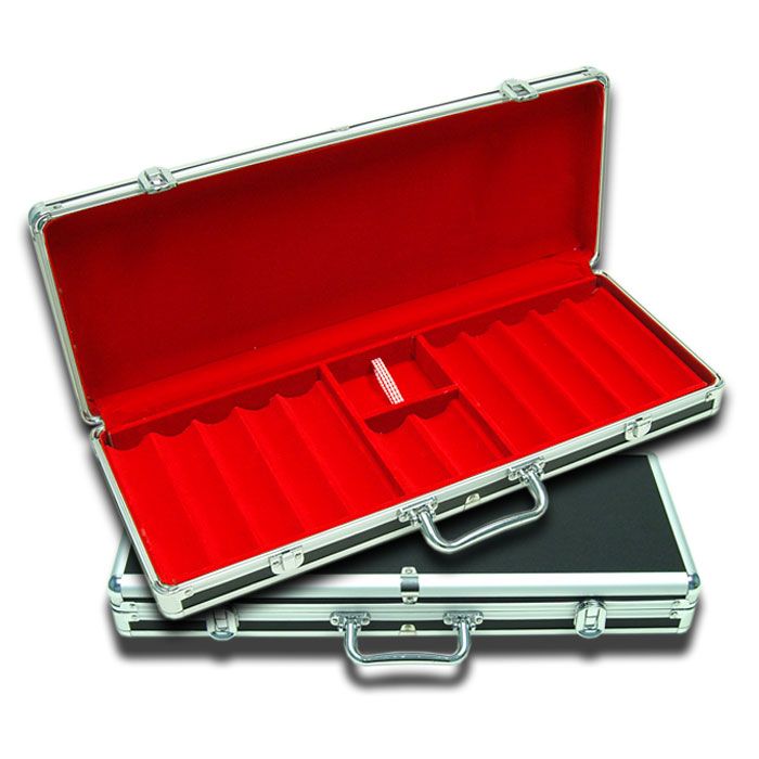 Trademark Global 550 PC Black Case with Red Interior