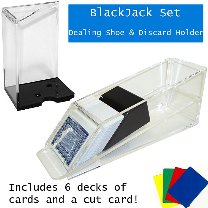 Trademark Global Blackjack Dealing Shoe & Discard Holder - 6 Deck