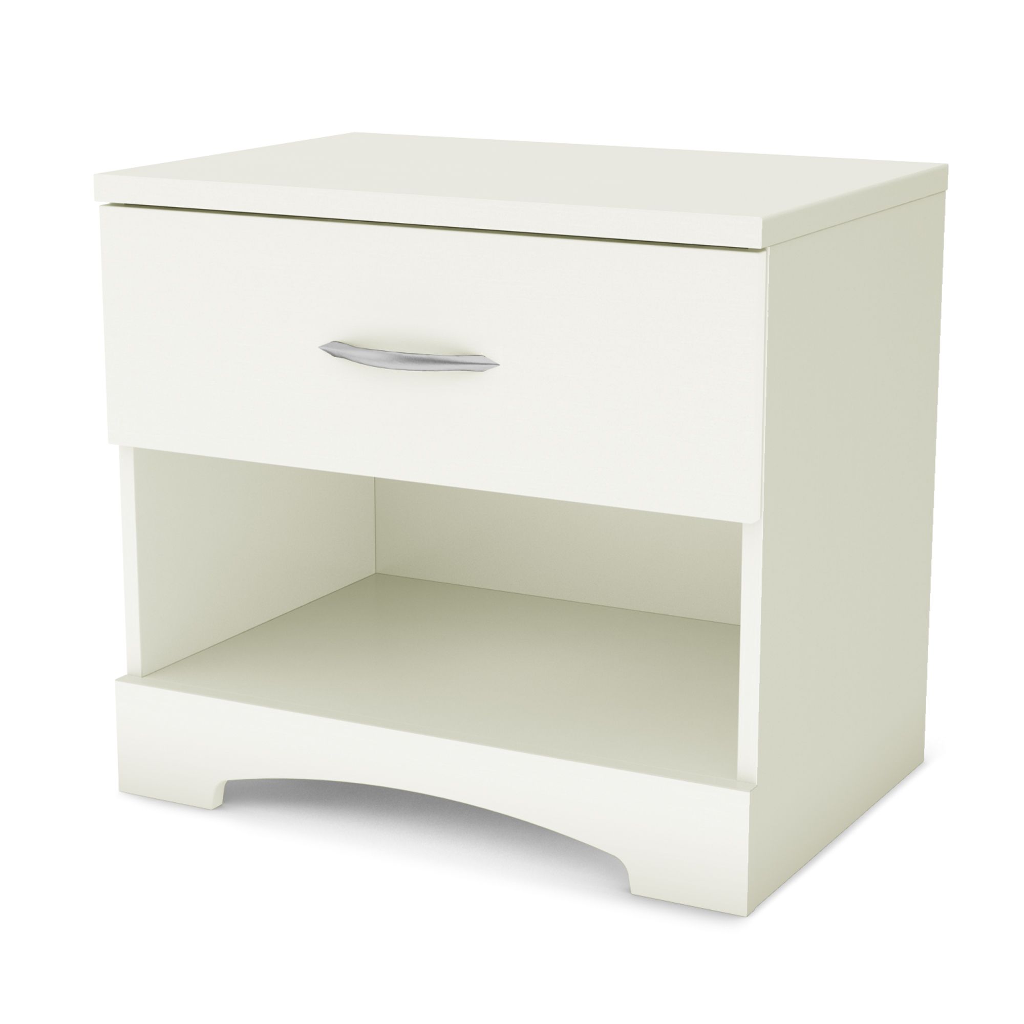 South Shore Step One 1-Drawer Nightstand, Pure White