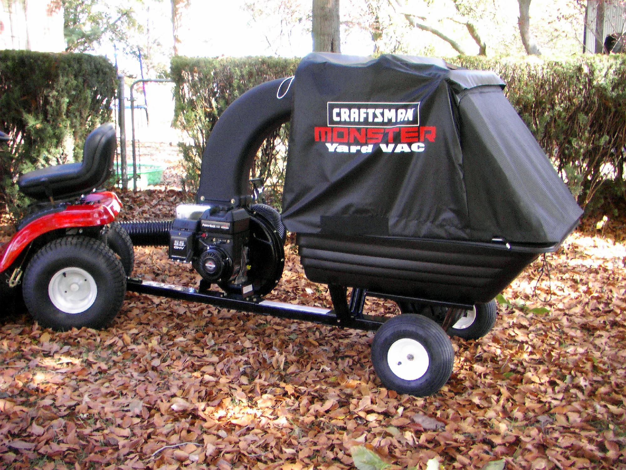 Craftsman Poly Mow N Vac Lawn Garden Tractor Attachments Lawn Sweepers Vacs