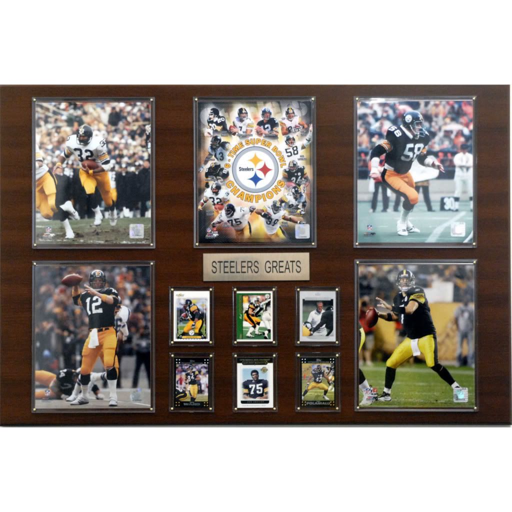 C & I Collectables NFL Pittsburgh Steelers Greatest Star Plaque