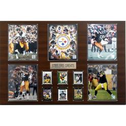 C & I Collectables 2436STEEL NFL Pittsburgh Steelers Greatest Star Plaque