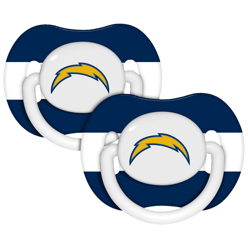 Baby Fanatic San Diego Chargers Pacifiers (Pack of 2)