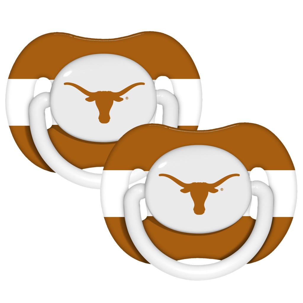 Baby Fanatic Texas Longhorns Pacifiers (Pack of 2)