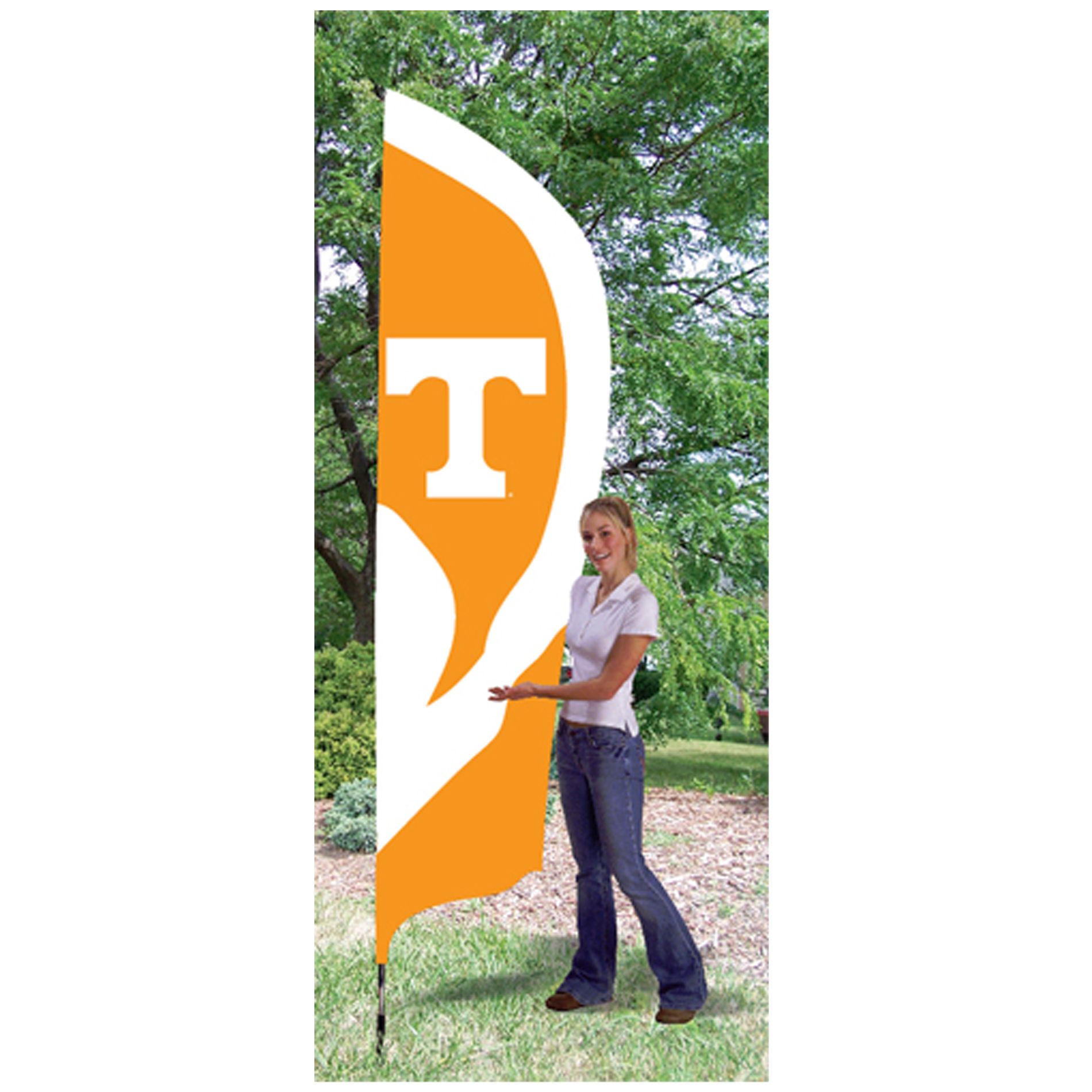 Party Animal Tennessee Volunteers Banner – 112 X 71 Cm, College-Flagge, Wetterfest, Doppelseitig