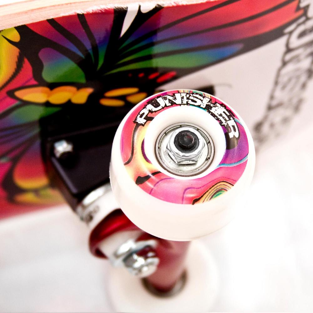 Punisher Skateboards  Butterfly Jive 31.5-inch Complete Skateboard