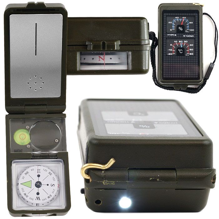 Trademark Tools 10 in 1 Multi-Function Compass with LED Light