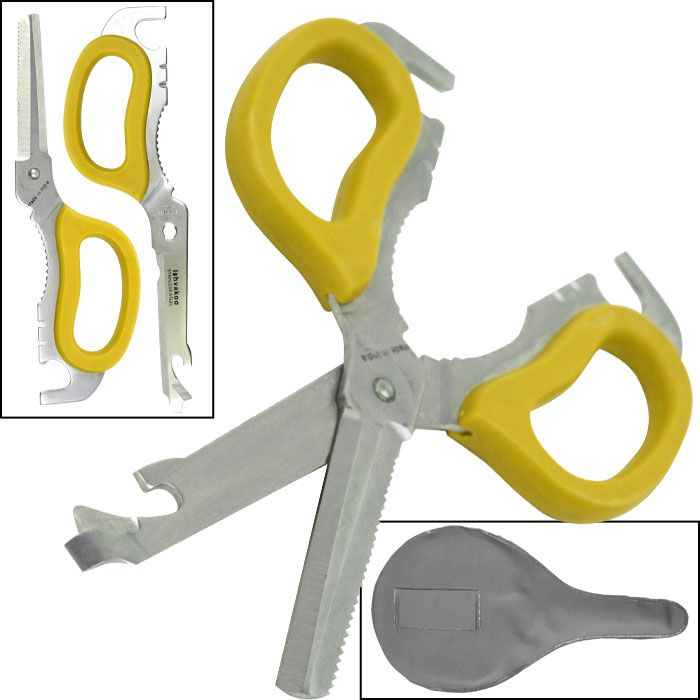 Stalwart Multi-Purpose Detachable Scissors - Yellow