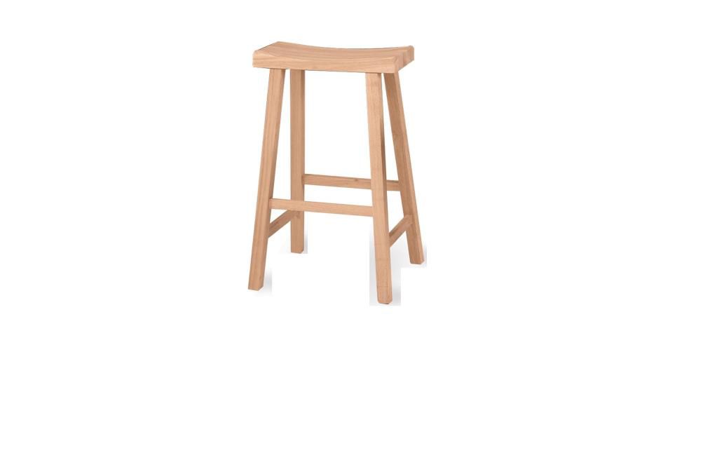 International Concepts Saddle Seat Stool 29" Seat Height Unfinished