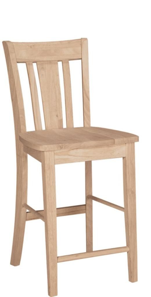 International Concepts San Remo Stool 24" Seat Height Unfinished