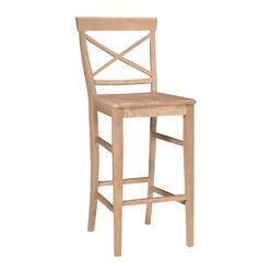 International Concepts S-6133 29 in. H X Back Stool