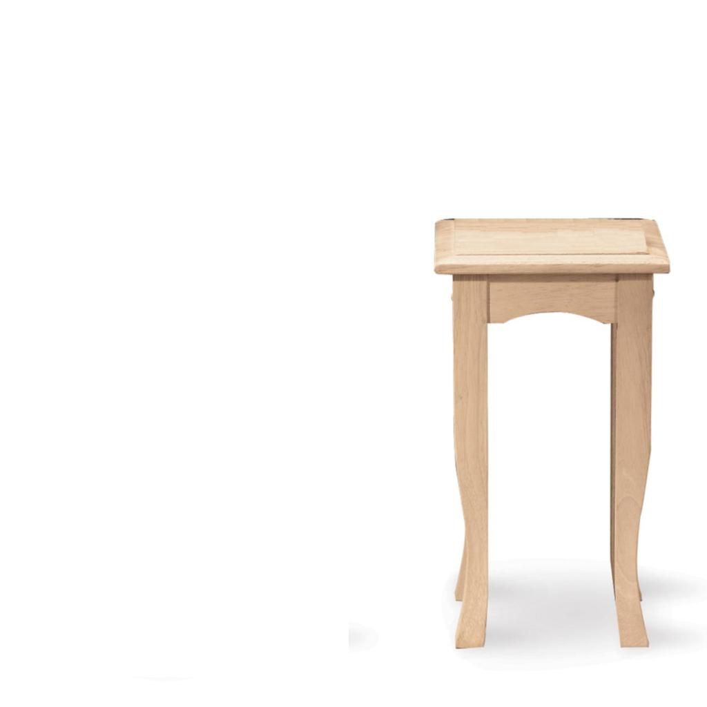 International Concepts 21" High Unfinished Tea Table
