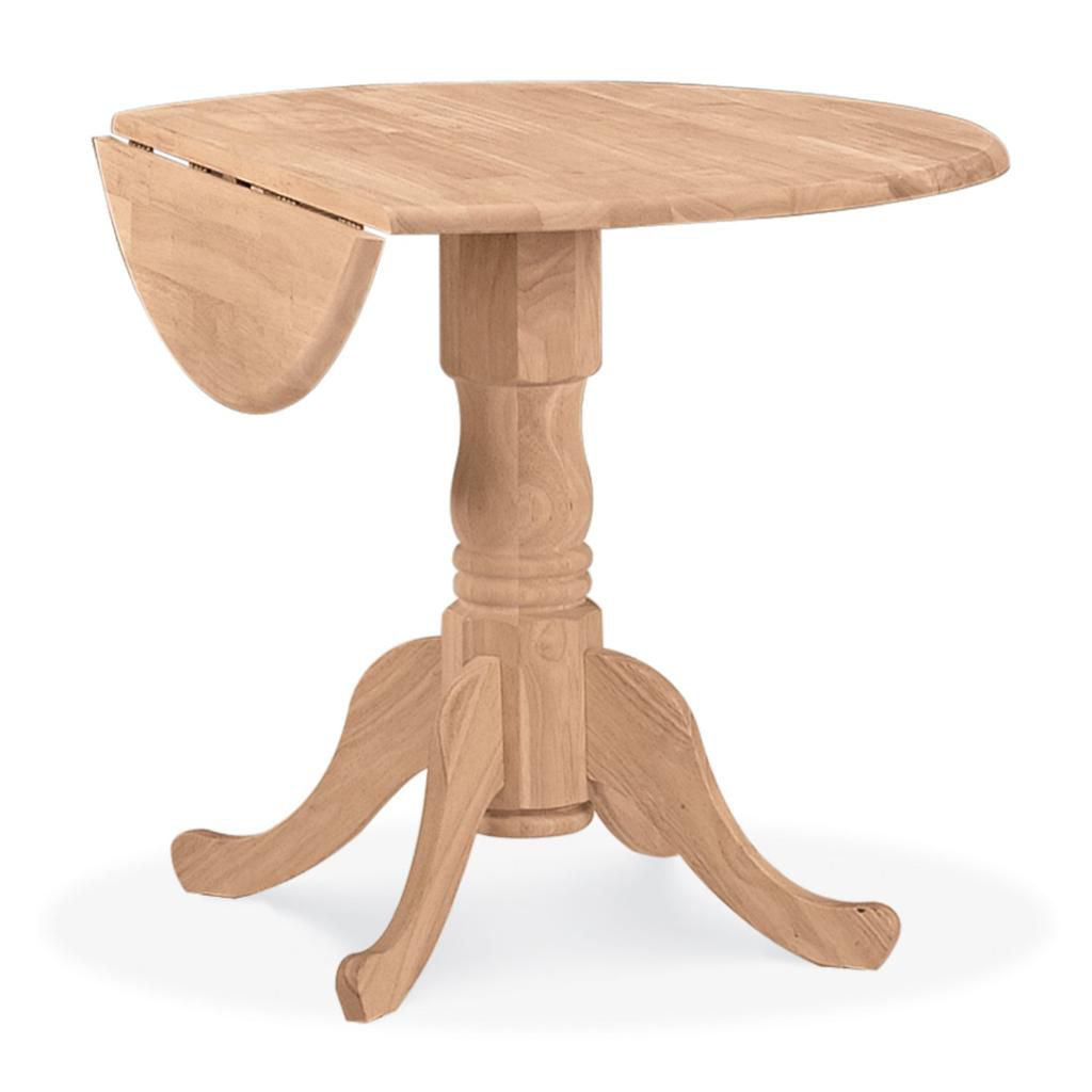 International Concepts Unfinished 36" Dual Drop Leaf Table