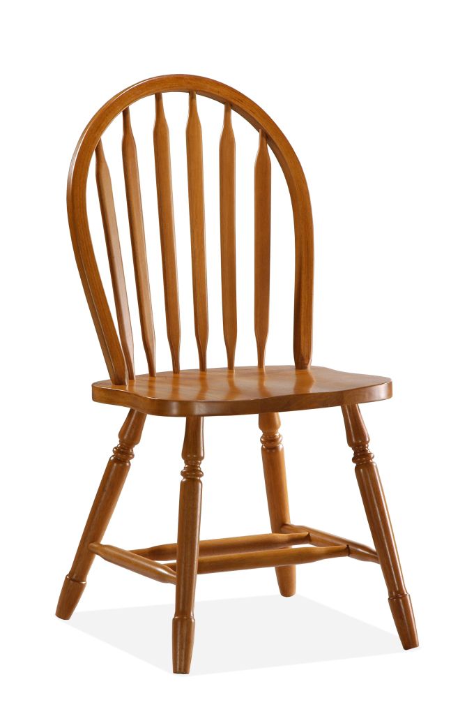 International Concepts Windsor 36" High Arrowback Chair with Turned Legs - Medium Oak