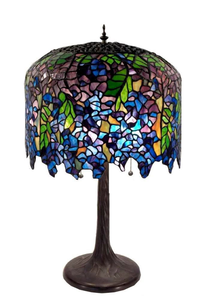 Warehouse of Tiffany Tiffany Style Wisteria Table Lamp