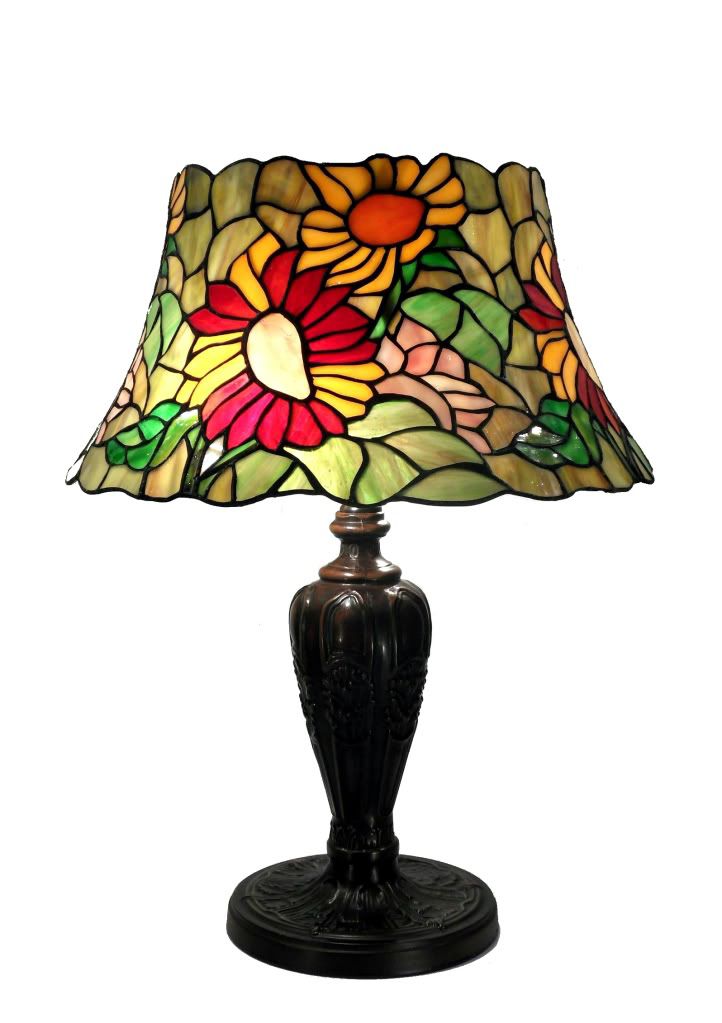 Warehouse of Tiffany Tiffany Style Sunflower Surprise Table Lamp