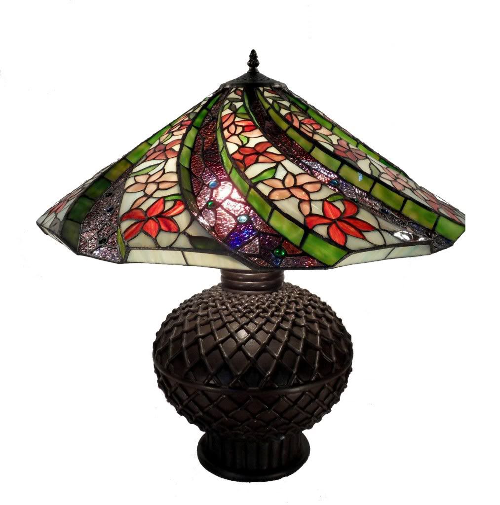 Warehouse of Tiffany Tiffany Style 3D Twisted Table Lamp