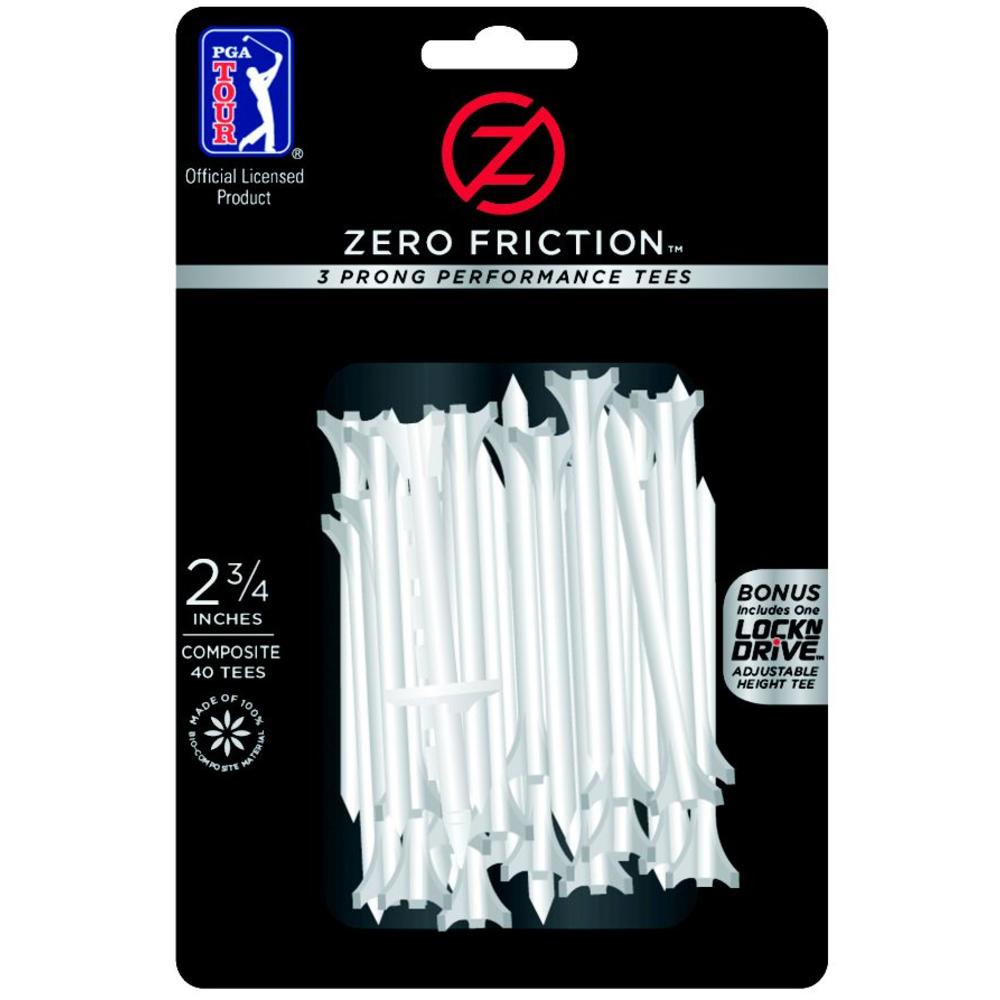 Zero Friction 2 3/4" Performance Golf Tees 40/Pack