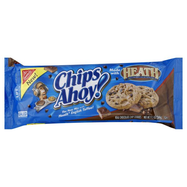 Chips Ahoy Cookies, Real Chocolate Chips, with Heath English Toffee 9.5 oz (269 g)