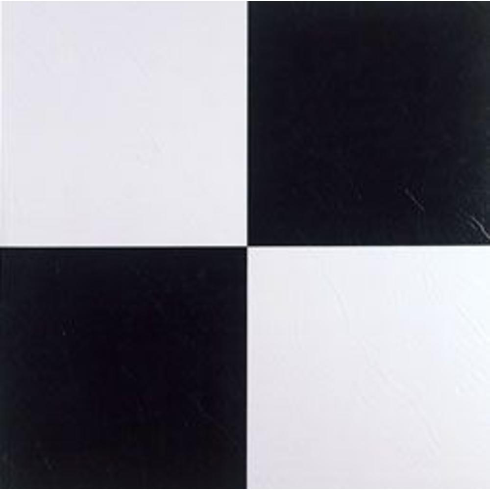 Achim Black & White Checker Board 12 x 12 Vinyl Floor Tile