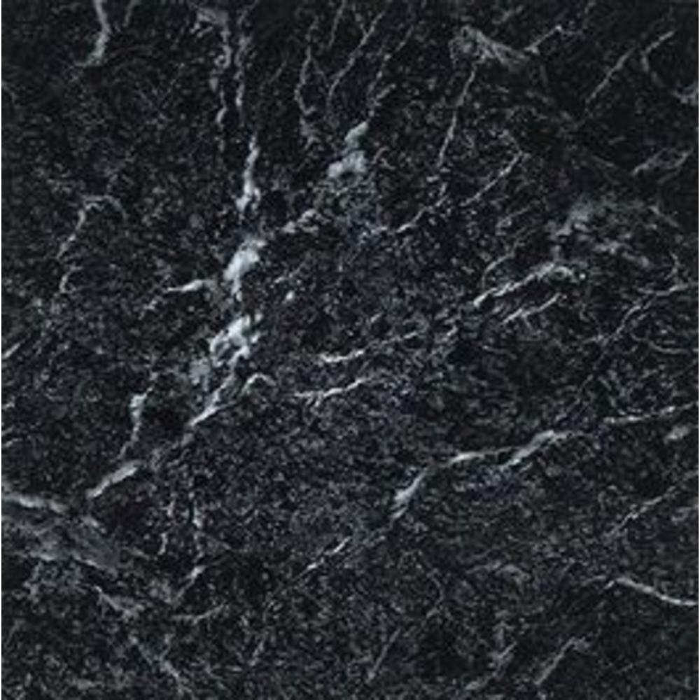 Achim Black with White Vein Marble 12 x 12 Vinyl Floor Tile